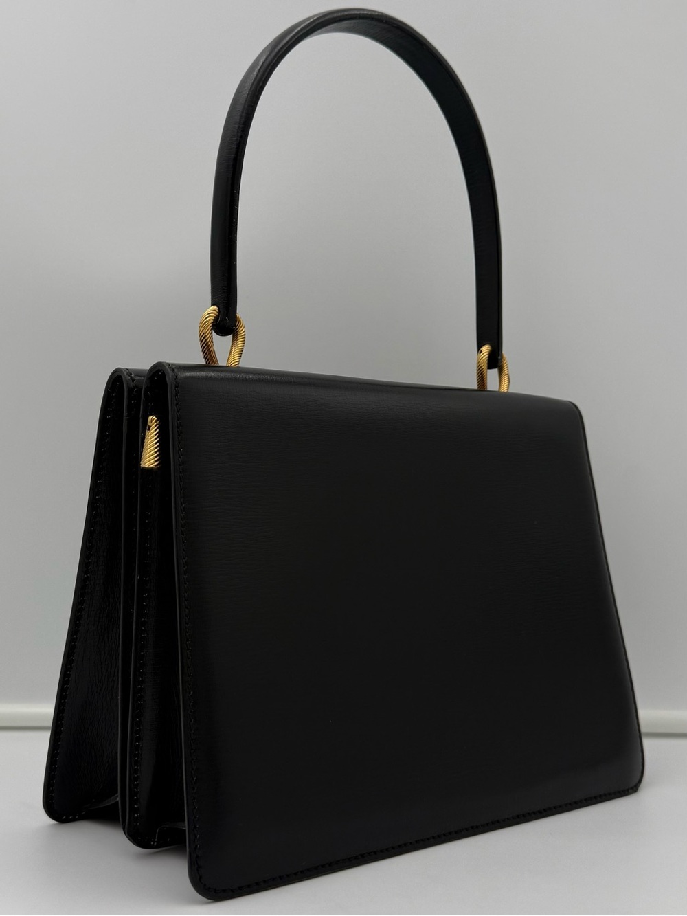 🐢MORABITO COUSU MAIN 1905 PARIS • VENDÔME in Black Calf • Made in FRANCE
